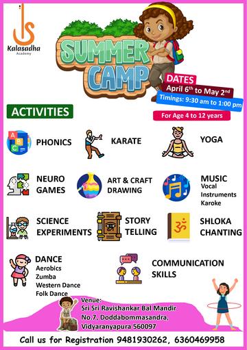 Kalasadha Academy Summer Camp 2026