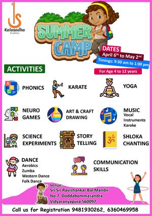 Kalasadha Academy Summer Camp 2026