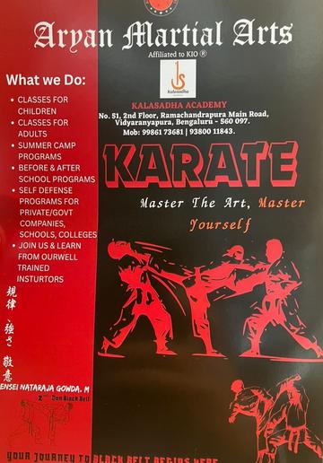 Karate Classes Started at Kalasadha Academy Karate Classes Started at Kalasadha Academy